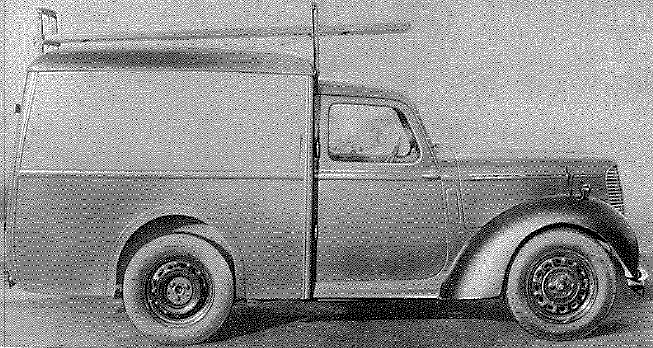 Hillman, 10 cwt, 4x2, GS van with ladder