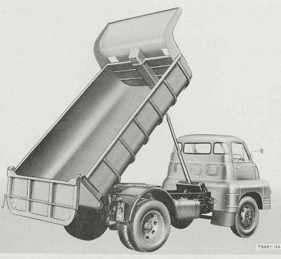 Truck, Tipper, 7-ton, 4x4, Bedford SSc body raised
