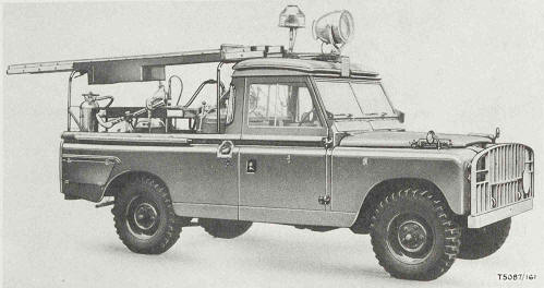 Truck, Fire-fighting, Airfield Crash Rescue, 4x4, Rover Series 2