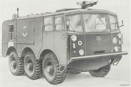 Truck, Fire Fighting, Foam, Mark 6A, 6x6, Alvis from front