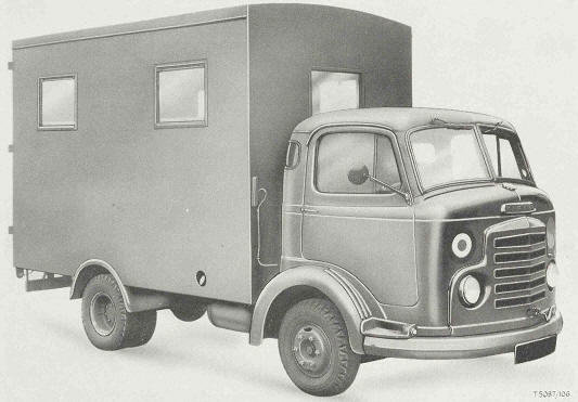 Truck, Van, 2-ton, 4x2, Ground Equipment Servicing, Karrier Bantam, Mk 5