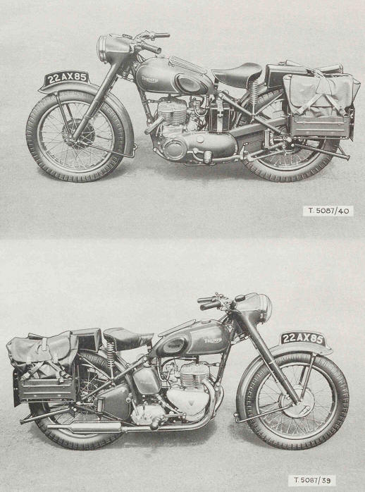 Motor Cycle, 500cc, Triumph TRW (Magneto ignition)