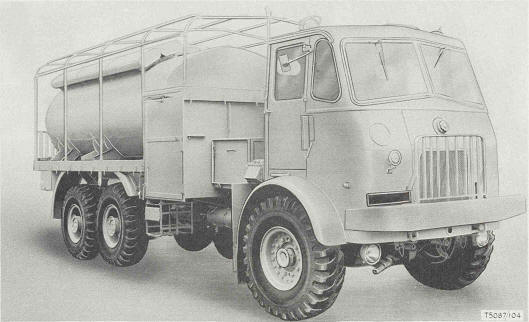 Truck, Tanker, Fuel, 2,500-gallon, 10-ton, 6x4,Leyland 19H/1E from front