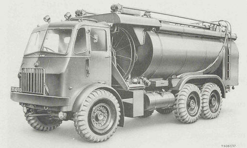 Truck, Fuel Servicing, Aircraft, 10-ton, 6x4, 2,500-gallon, 300 gpm, Leyland 19H/1E (Avtur/Avtag, Pressure/Open Line Mk 1)
