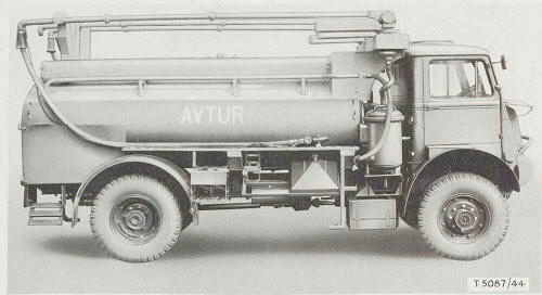 Truck, Fuel Servicing, Aircraft, 3-ton, 4x4, 950-gallon, Bedford QLC (Avtur/Avtag, boom type, open line )