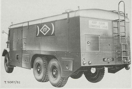 Truck, Tanker, Fuel, 10-ton, 6x4, 1,500-gallon, AEC 0859 (HTP pressure) from rear