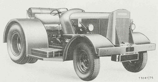 Tractor, Wheeled, Industrial, Aircraft, Medium, 100,000 lb, 4x2, David Brown Super Taskmaster from front