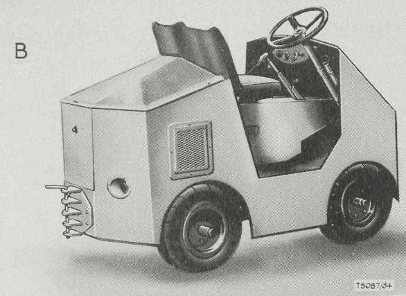 Tractor, Wheeled, Industrial, Baggage Handling, 10-ton, 4x2, Reliance Cub HDA without cab