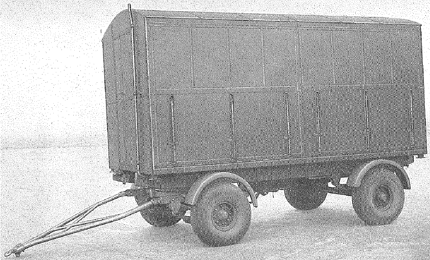 Brockhouse, 5 ton, 4-wheel, Mk 2 trailer, equipped as GS Workshop - closed