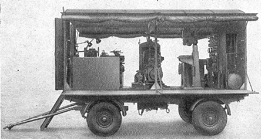 Brockhouse, 5 ton, 4-wheel, Mk 2 trailer, equipped as GS Workshop - open