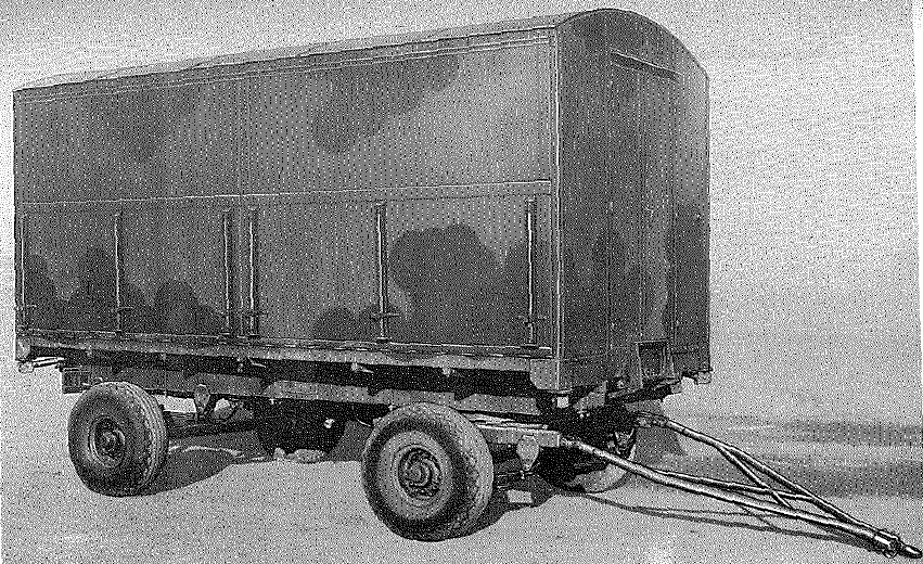 Brockhouse, 5 ton, 4-wheel, Mk 2 trailer, equipped as Workshop, woodworking - closed