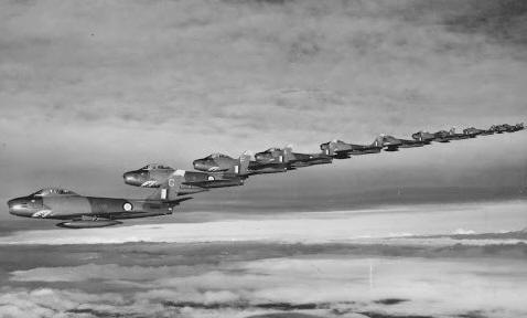 No 112 Sqn in formation