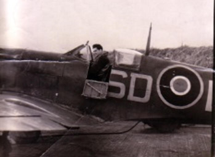 Spitfire of No 501 Squadron at Kenley
